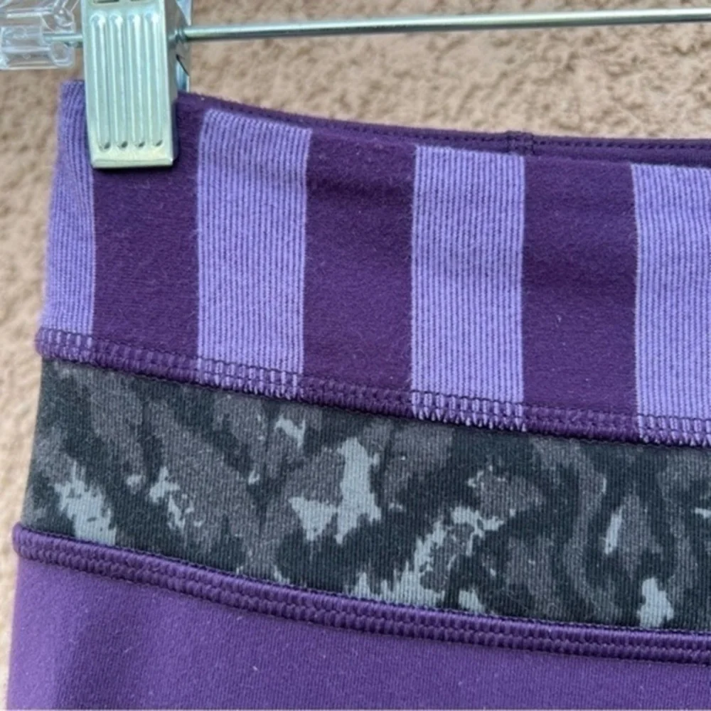 Lululemon Groove Pant Full On Luon Womens 6 Wide Leg Purple Yoga Athleisure
